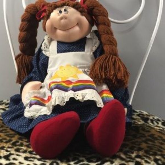 VTG 📌 Anne Klocke 1983 Collectible Rainbow Soft Rag Doll